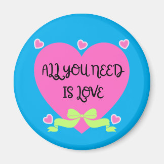Aimant All You Need Is Love – Valentine Heart Design