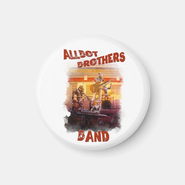 Aimant Allbot Brothers Band de Bob's Saucer Repair (Devant)