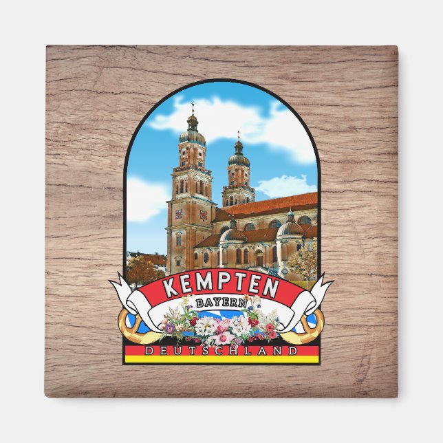 Aimant Allemagne Kempten Vintage souvenir (Devant)