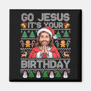 Aimant Allez Jésus C'est Ton Anniversaire Joyeux Noël Gar