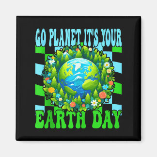 Aimant Allez planète jour de la terre mignon terre amoure