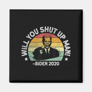 Aimant Allez-vous fermer, Homme - Trump Biden Débat 2020