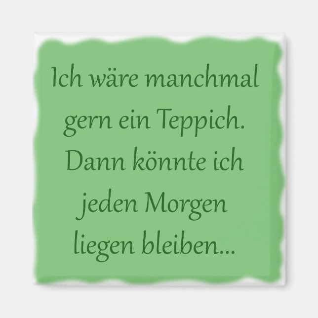 Aimant Allongez-vous (Devant)