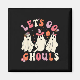 Aimant Allons Gouls Fun Ghost Costume d'Halloween Humour