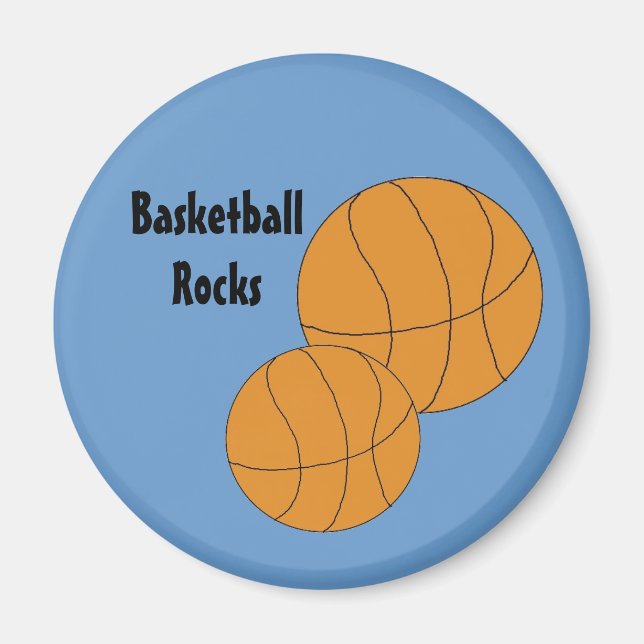 Aimant Allons Jouer Au Basket (Devant)