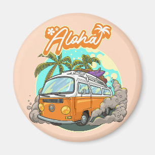 Aimant Aloha Retro Surf Van