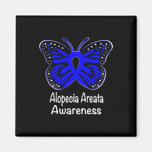 Aimant Alopecia Areata Sensibilisation Guerrier Support B