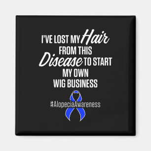 Aimant Alopecia Sensibilisation Perte de cheveux Guerrier