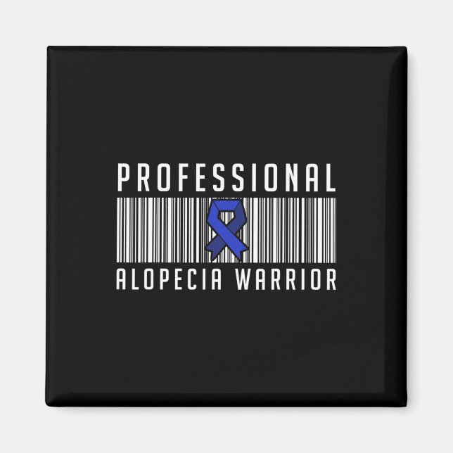 Aimant Alopecia Sensibilisation Perte de cheveux Guerrier (Devant)