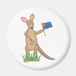 Aimant Alphabet animal Kangaroo