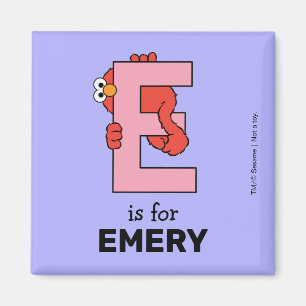 Aimant Alphabet d'Elmo E Rose