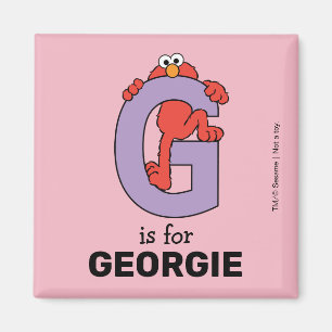 Aimant Alphabet d'Elmo G Violet