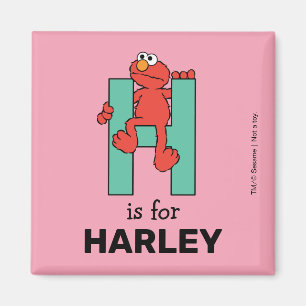 Aimant Alphabet d'Elmo H Vert