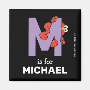 Aimant Alphabet d'Elmo M Violet