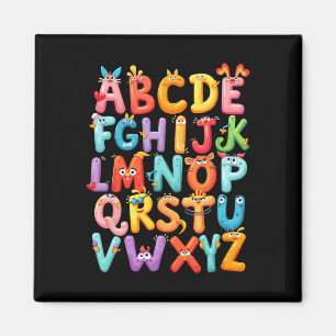 Aimant Alphabet drôle A-z Abc Enfants Retour à l'école Pr