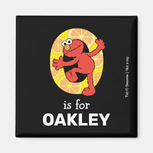 Aimant Alphabet Elmo   O Orange