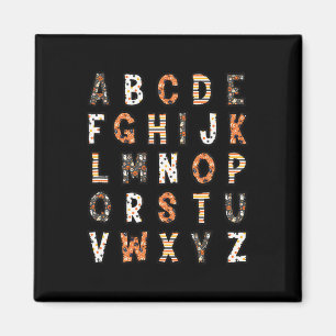 Aimant Alphabet enseignant d'Halloween éffrayant