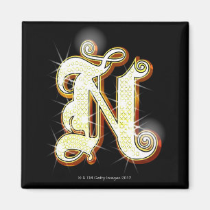 Aimant Alphabet N de Bling