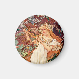 Aimant Alphonse Mucha, Les Saisons (1896) Printemps