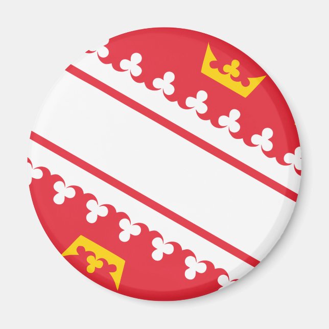 Aimant Alsace drapeau magnétique (Devant)