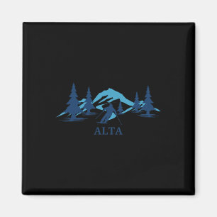 Aimant Alta Wyoming Station de ski Skieur
