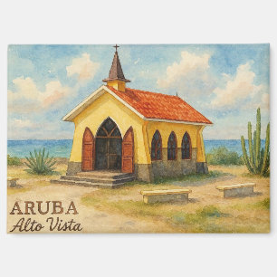 Aimant Alto Vista Aruba aquarelle