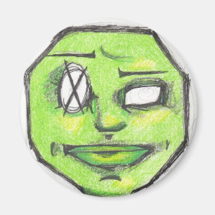 Aimant Amanant vert POO HEAD