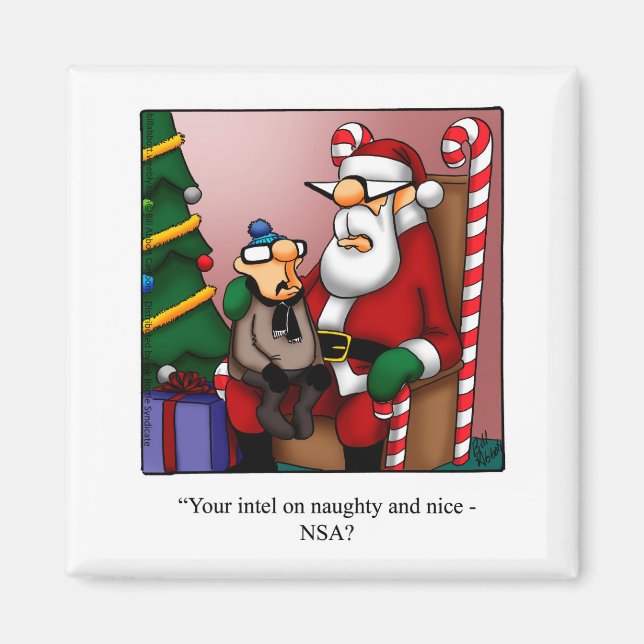 Aimant Amant frigorifique pour Humour de Noël amusant (Devant)