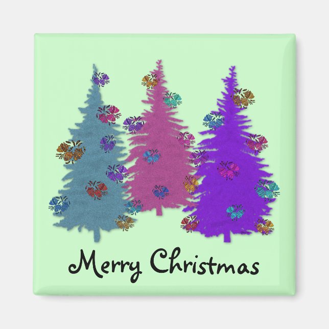 Aimant Amante de Noël Pinecones (Devant)