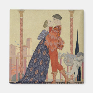 Aimant Amants sur un balcon (la semaine sur le papier)