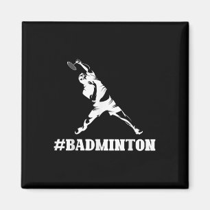 Aimant Amateur de badminton Funny Joueur de sport Entraîn