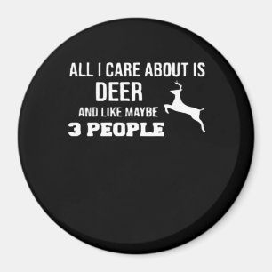 Aimant Amateur de cerfs génial Style minimaliste Rétro