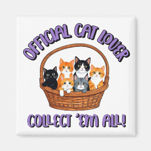 Aimant Amateur de chat officiel – Collectionnez-les tous