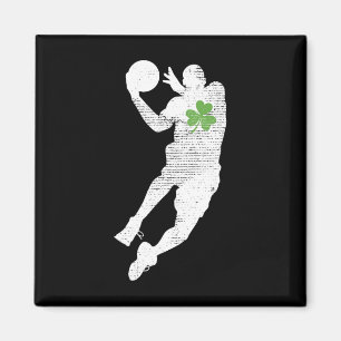 Aimant Amateurs de basket-ball Vert Shamrock St patrick f