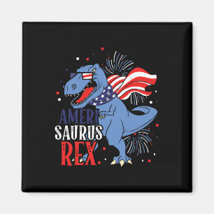 Aimant Ameri Saurus Rex 4 juillet Dinosaure Indépendance