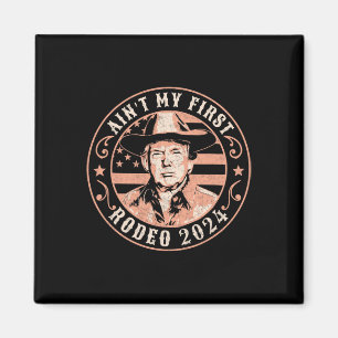 Aimant America Back Trump Cowboy Rodeo Election 2024