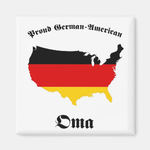 Aimant Américain allemand Oma - mamie - grand-mère