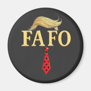 Aimant Américain Donald Trump FAFO USA Drapeau patriotiqu