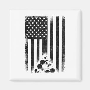 Aimant Américain Drapeau en rack Billard Joueur Billiard
