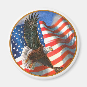 Aimant Américain Eagle en vol