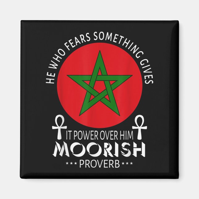 Aimant Américain Mauresque Qui Craindre Soin Maures Islam (Devant)