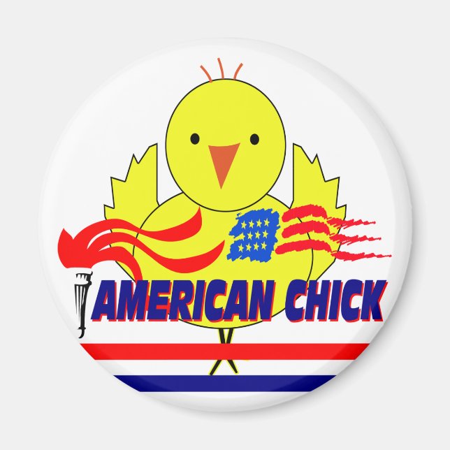 Aimant American Chick (Devant)