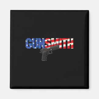 Aimant American Gunsmith Patriot Usa Flag Retro Style Gun