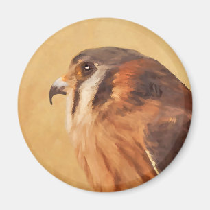 Aimant American Kestrel Painting - Original Bird Art