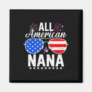 Aimant American Nana Funny 4 Juillet Famille Correspondan