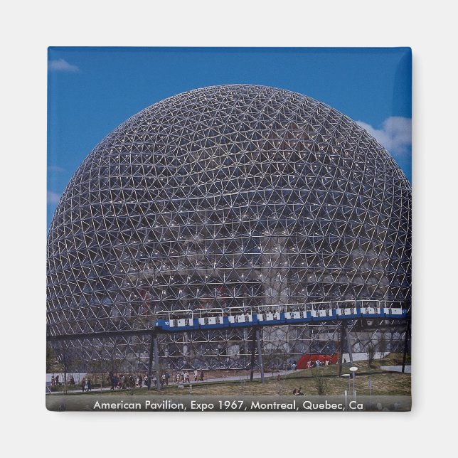 Aimant American Pavilion, Expo 1967, Montréal, Québec, Ca (Devant)