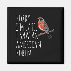 Aimant American Robin Oiseau à observer Amour drôle Sarca