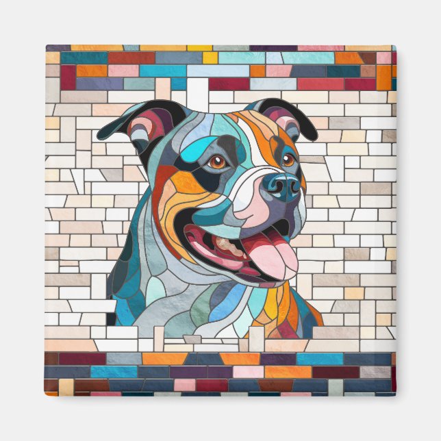 Aimant American Staffordshire Terrier - Amstaff (Devant)