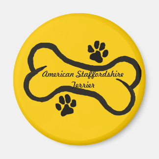 Aimant American Staffordshire Terrier Bone N Paws