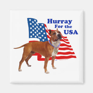 Aimant American Staffordshire Terrier USA